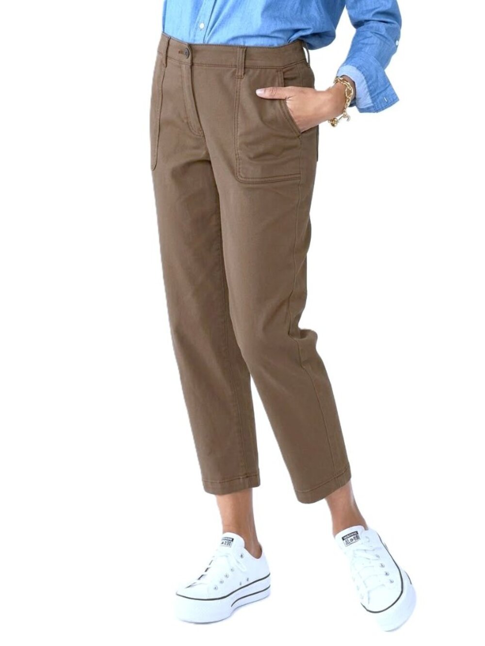 CROFT & BARROW Utility Ankle Pants. Plus Size 18W